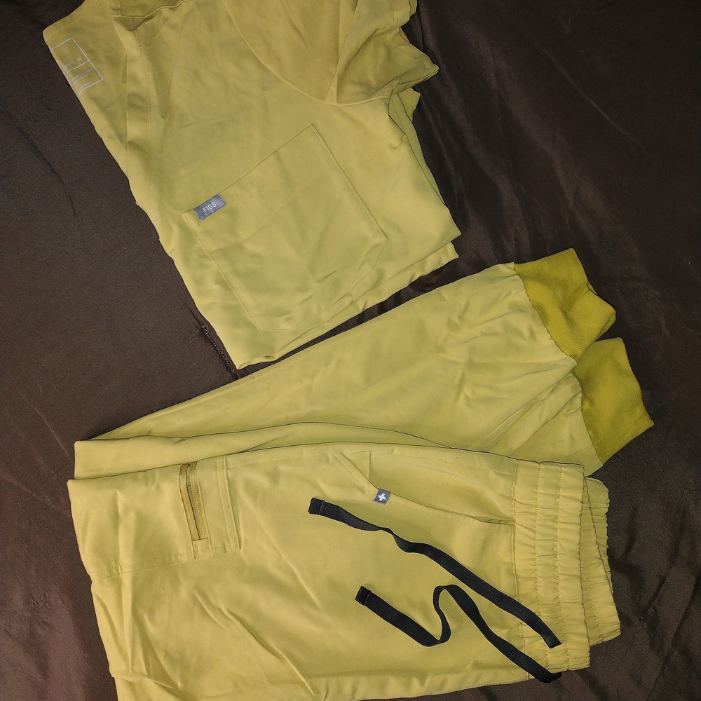 Figs Mustard Scrub Pants